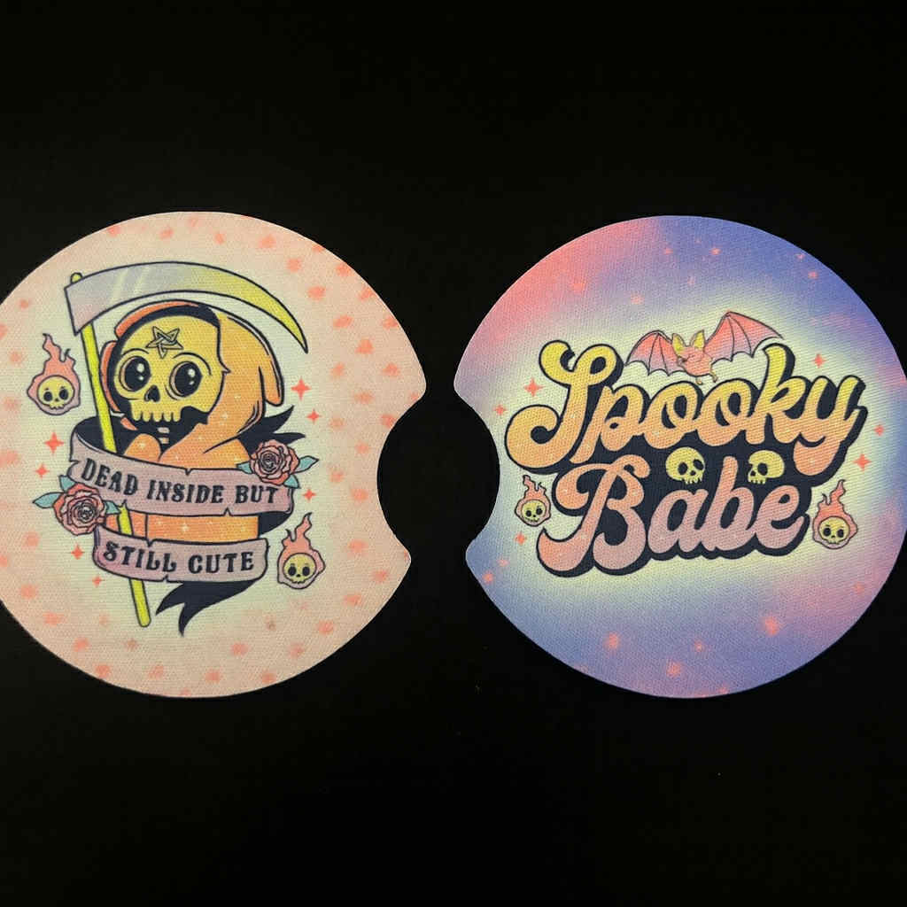 Spooky Car Coasters (Sets of 2)